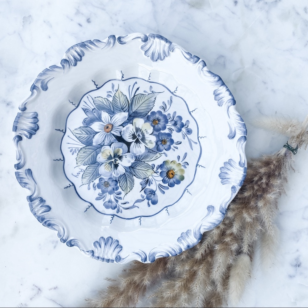 Vintage | Handpainted Italian Plate | Made in Italy | Artist Signature